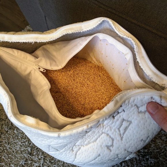 LIKE NEW PineTales Premium Millet Pillow Plus Bonus Pillow Case, Size 14"x20" - Picture 4 of 6